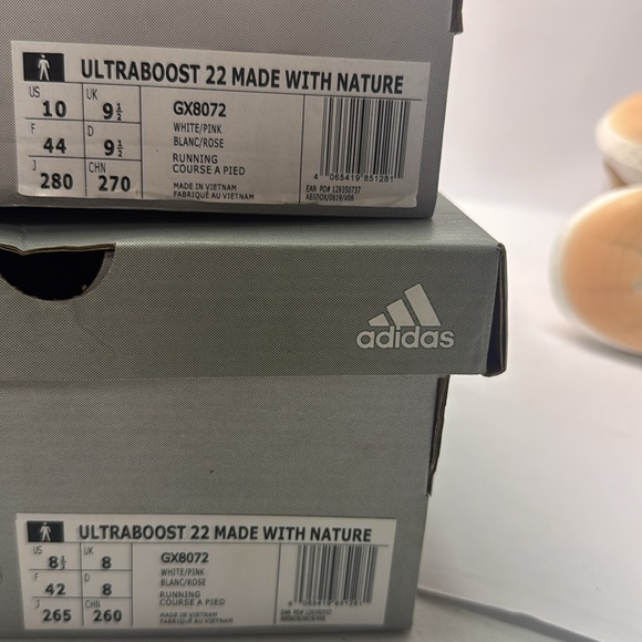 Adidas Uptraboost 22 White and pink mens Running Shoes - Picture 6 of 6